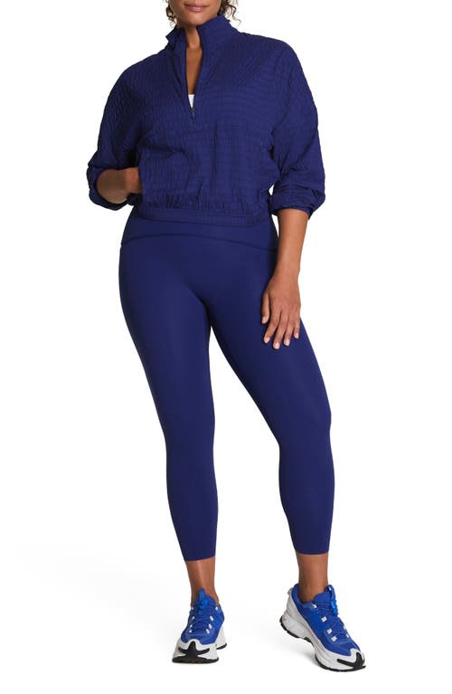 Spanx ® Active Run Water Resistant Half-zip Jacket In Blue