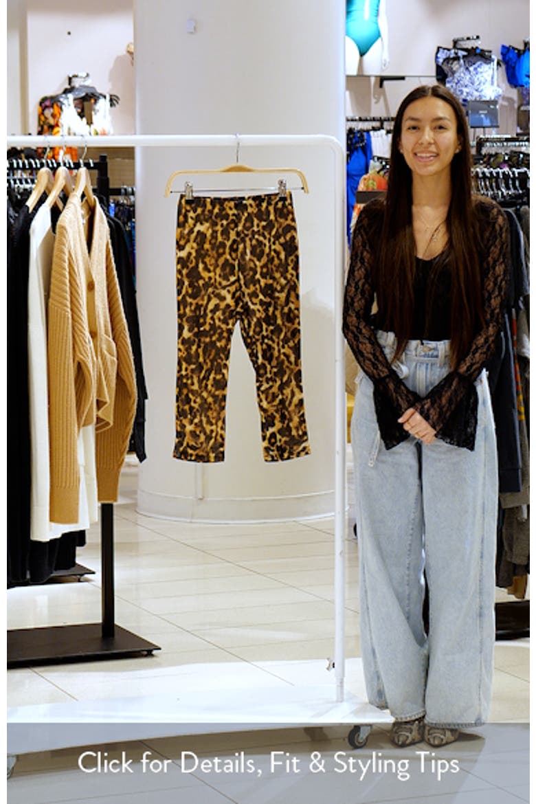 Gianna Leopard Print Crop Leggings video