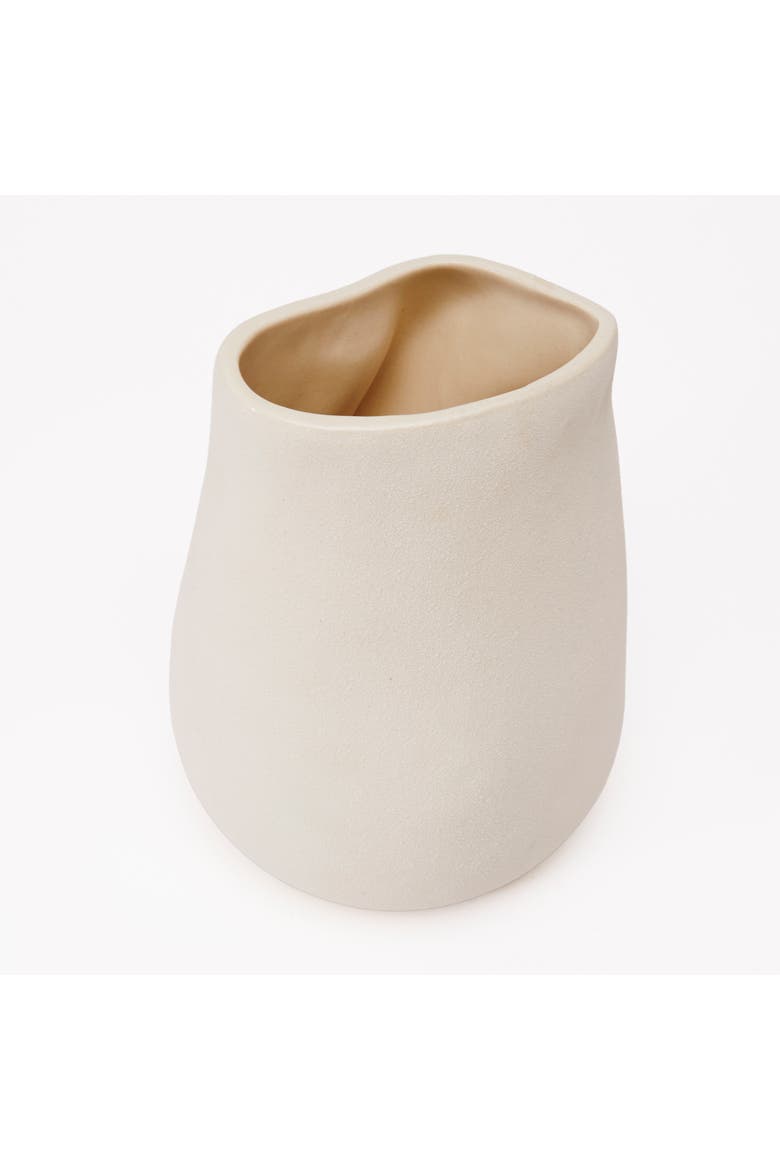 Sabine Vase, Alternate, color, Raw Blanc - Medium
