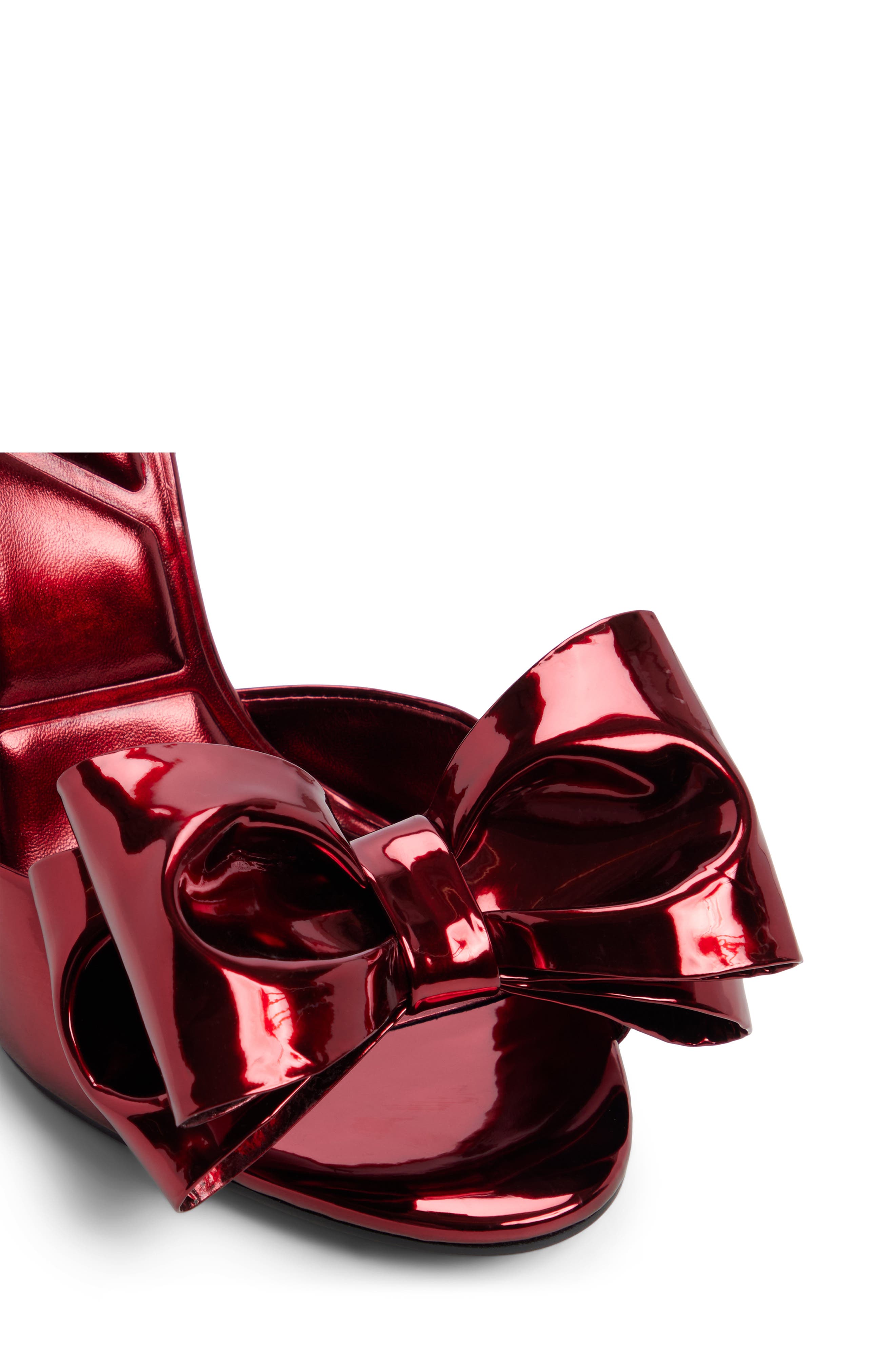 ALDO Tinsletta Ankle Strap Sandal, Alternate, color, Medium Red