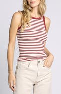 Thread & Supply Ellen Stretch Cotton Blend Rib Tank Top
