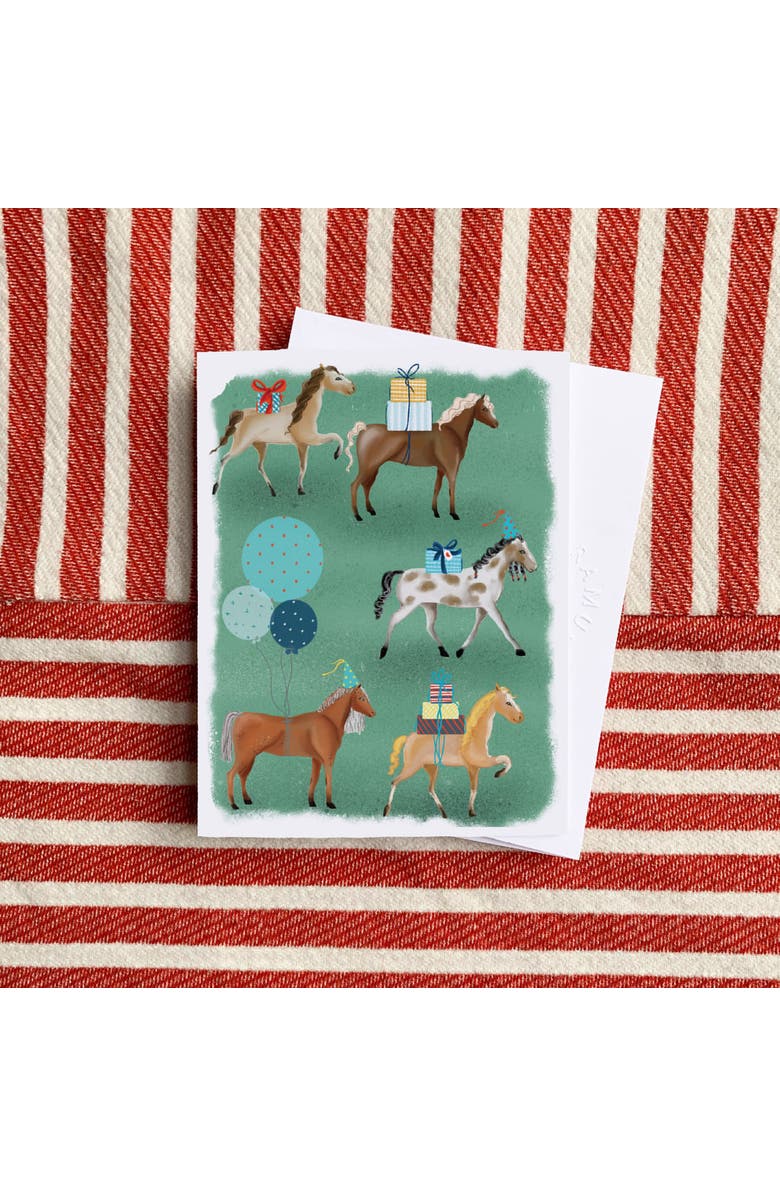 Ramus & Co Birthday Greeting Card Pack Sets (3 ct, Assorted) Horse Party, Swans, Flamingo Party, Alternate, color, Multi-Pack