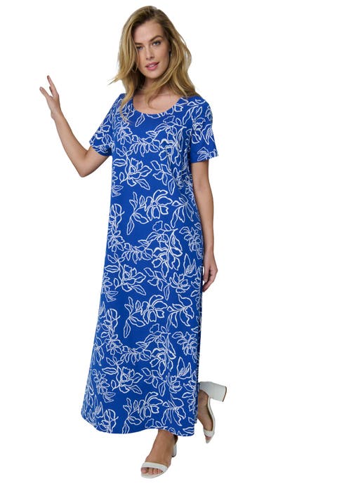 Stretch Cotton T-Shirt Maxi Dress