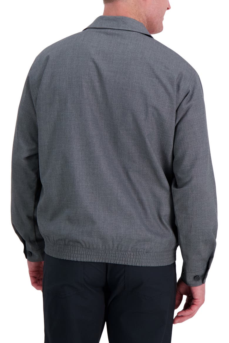 Sharkskin Full Zip Harris Jacket, Alternate, color, MEDIUM GREY