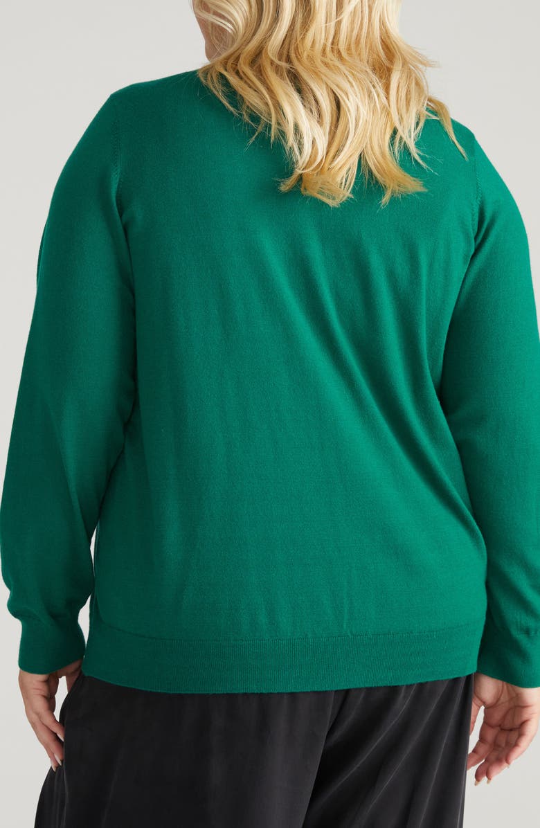 Universal Standard Cosmo Cardigan, Alternate, color, Aventurine Green