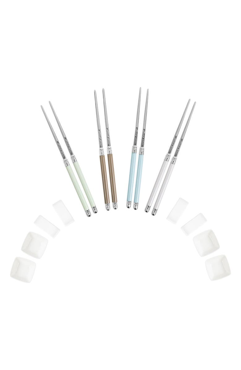 FRENCH HOME 12-Piece Assorted Chopsticks, Rests & Sauce Bowls, Alternate, color, Pearlized Multicolor