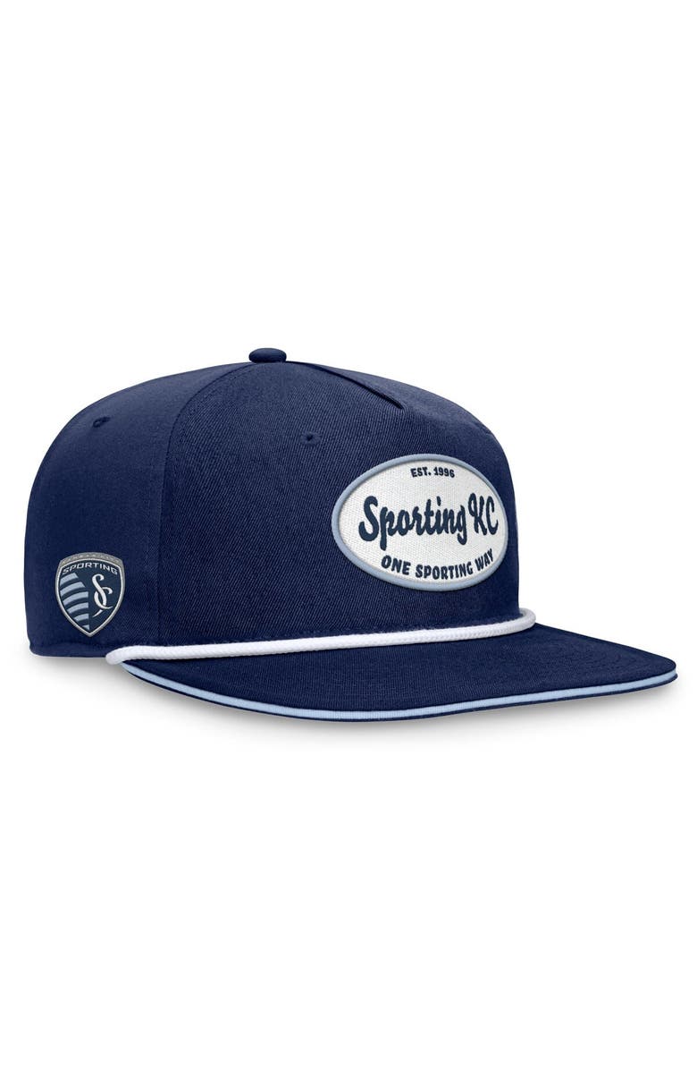 FANATICS Men's Fanatics Branded Navy Sporting Kansas City Iron Golf Snapback Hat, Alternate, color, Navy