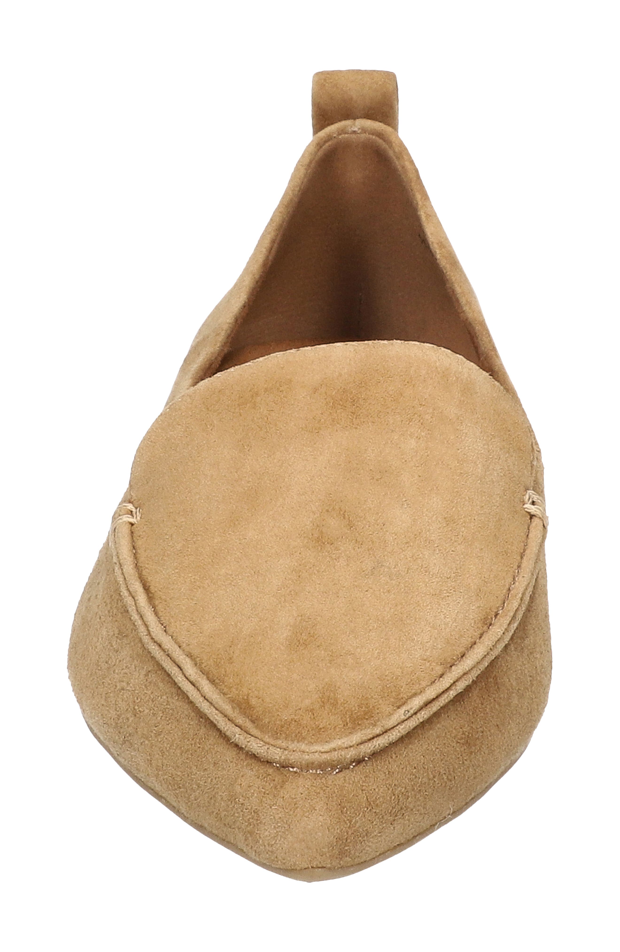 Alessi Pointed Toe Loafer, Alternate, color, COGNAC SUEDE LEATHER
