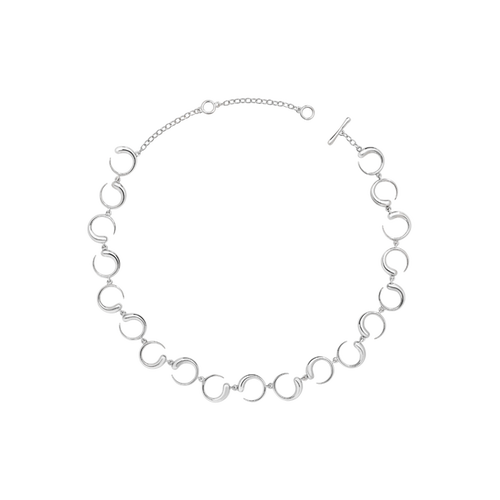 Lucy Quartermaine Luna Necklace In Sterling Silver