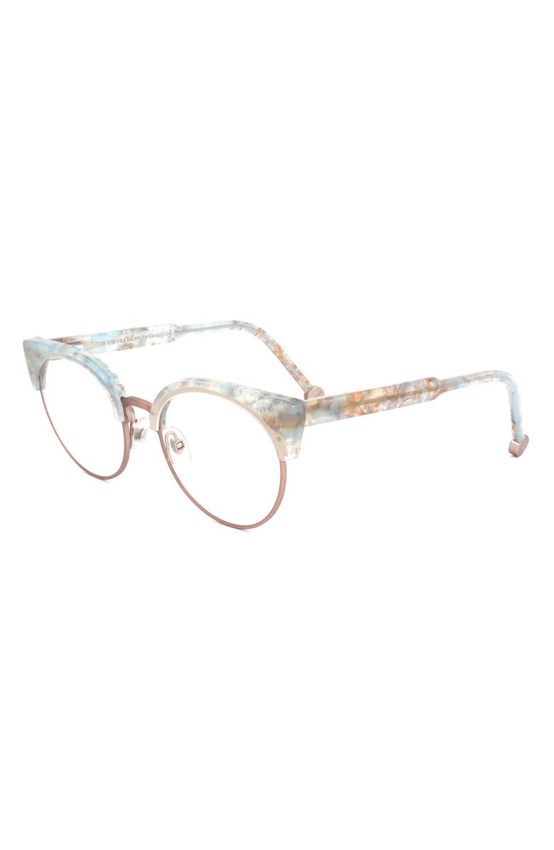 SUPER by RETROSUPERFUTURE<sup>®</sup> Numero 30 Nero 50mm Round Optical Glasses, Alternate, color, Opal