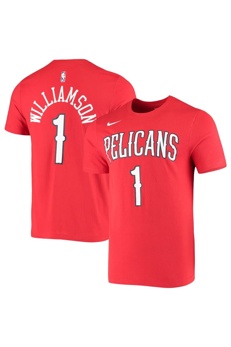 Men's Nike Zion Williamson Red New Orleans Pelicans Name & Number Performance T-Shirt, Main, color, Red