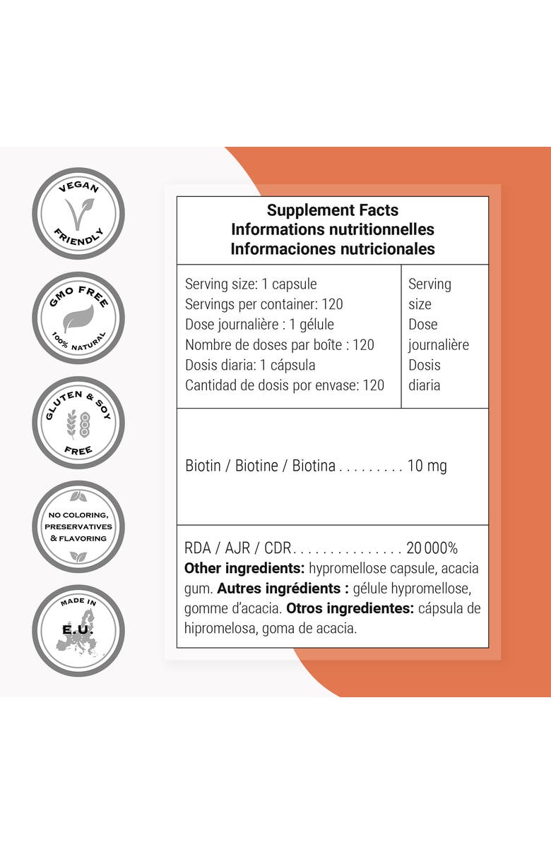 SuperSmart Biotin 10,000mcg / 10g, Alternate, color, NO COLOR