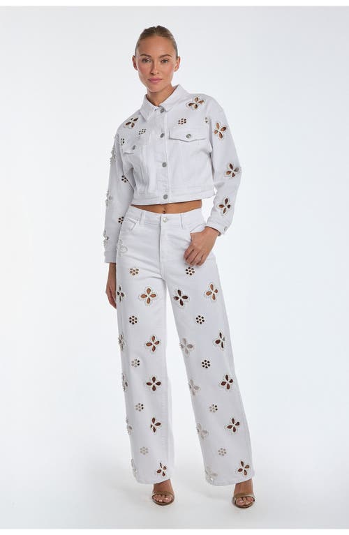 Noli Yoga Kaia Pearl Jean Jacket In White