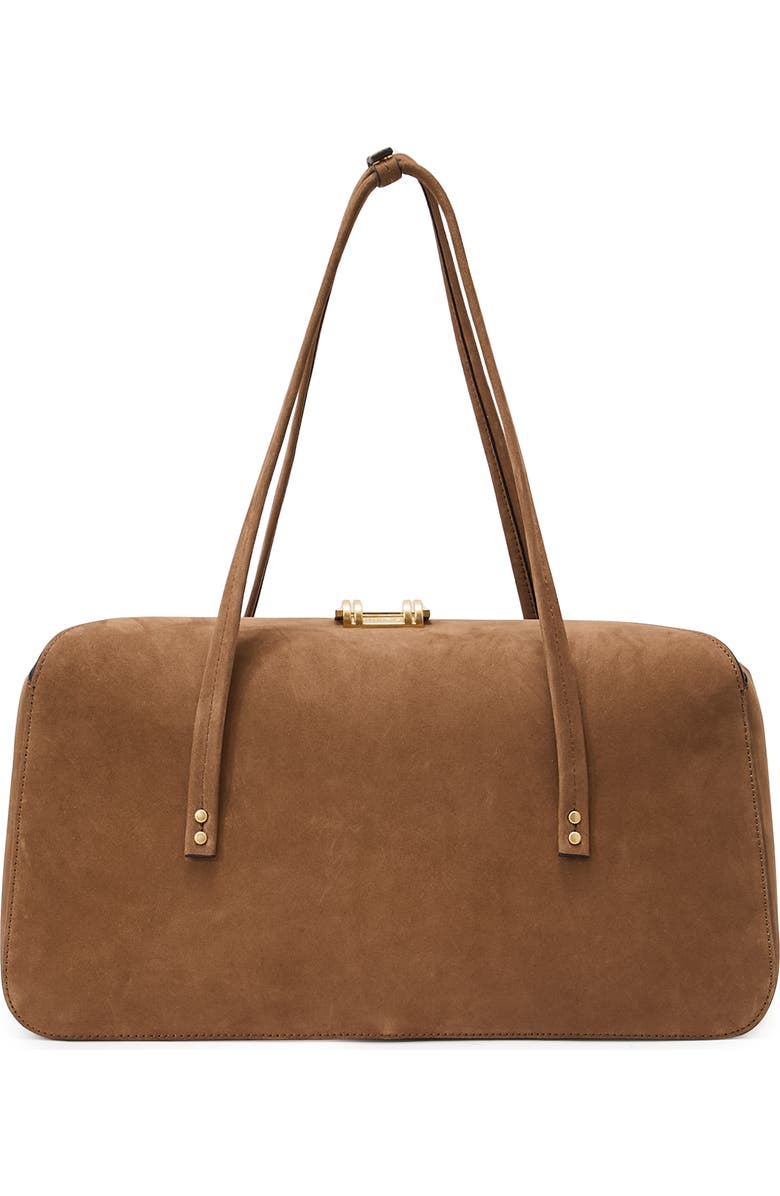 Reiss Anika Leather Bowling Bag, Alternate, color,