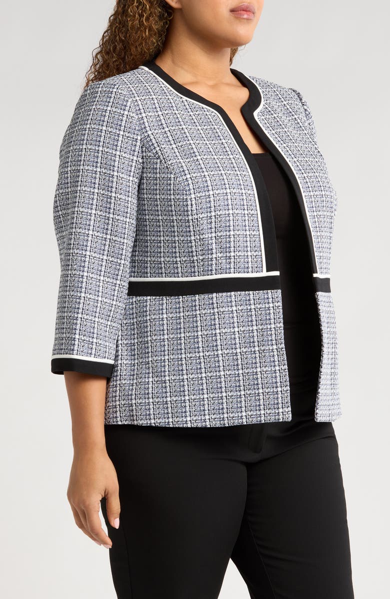 KASPER Framed Tweed Jacket, Alternate, color, 