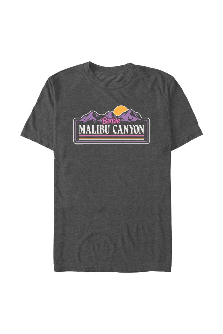 Men's Malibu Canyon Sign T-Shirt, Main, color, Dark Heather