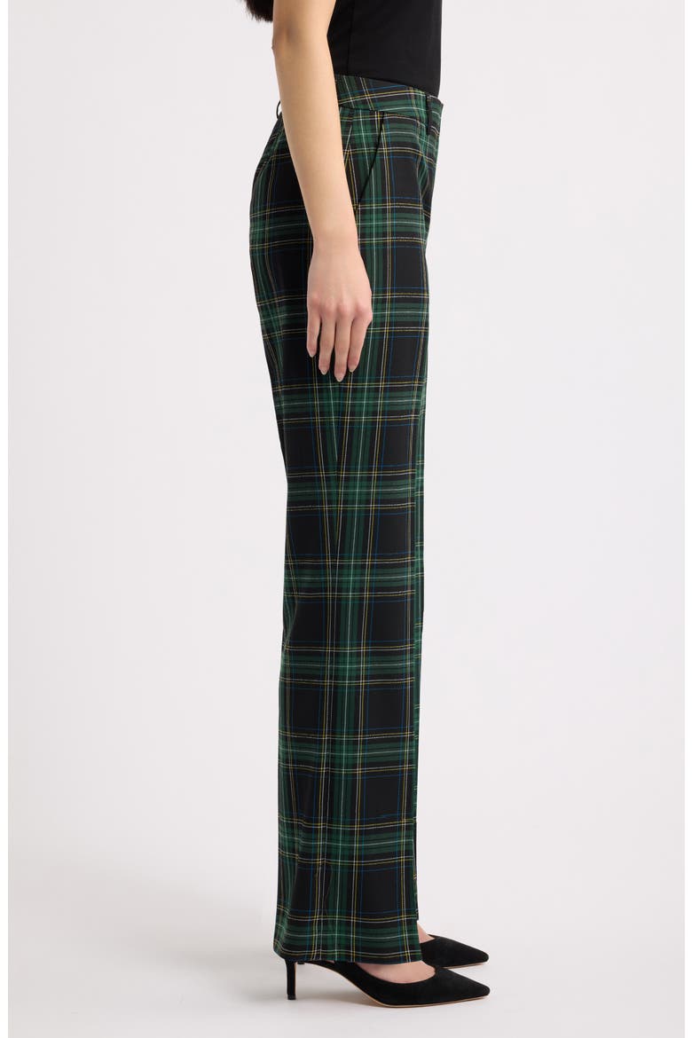 Plaid Flare Pants, Alternate, color, WINTER PIN