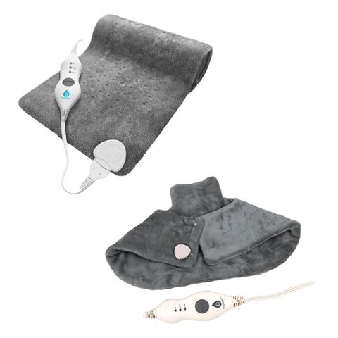Total Comfort Set Neck & Shoulder Warmer & Heating Pad