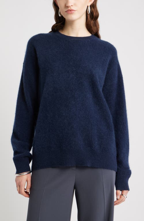 Nordstrom Brushed Cashmere Sweater In Blue
