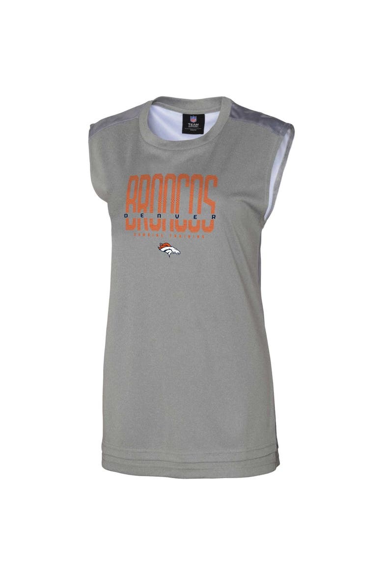 Women's Gray Denver Broncos No Sweat Tank Top, Alternate, color, Gray