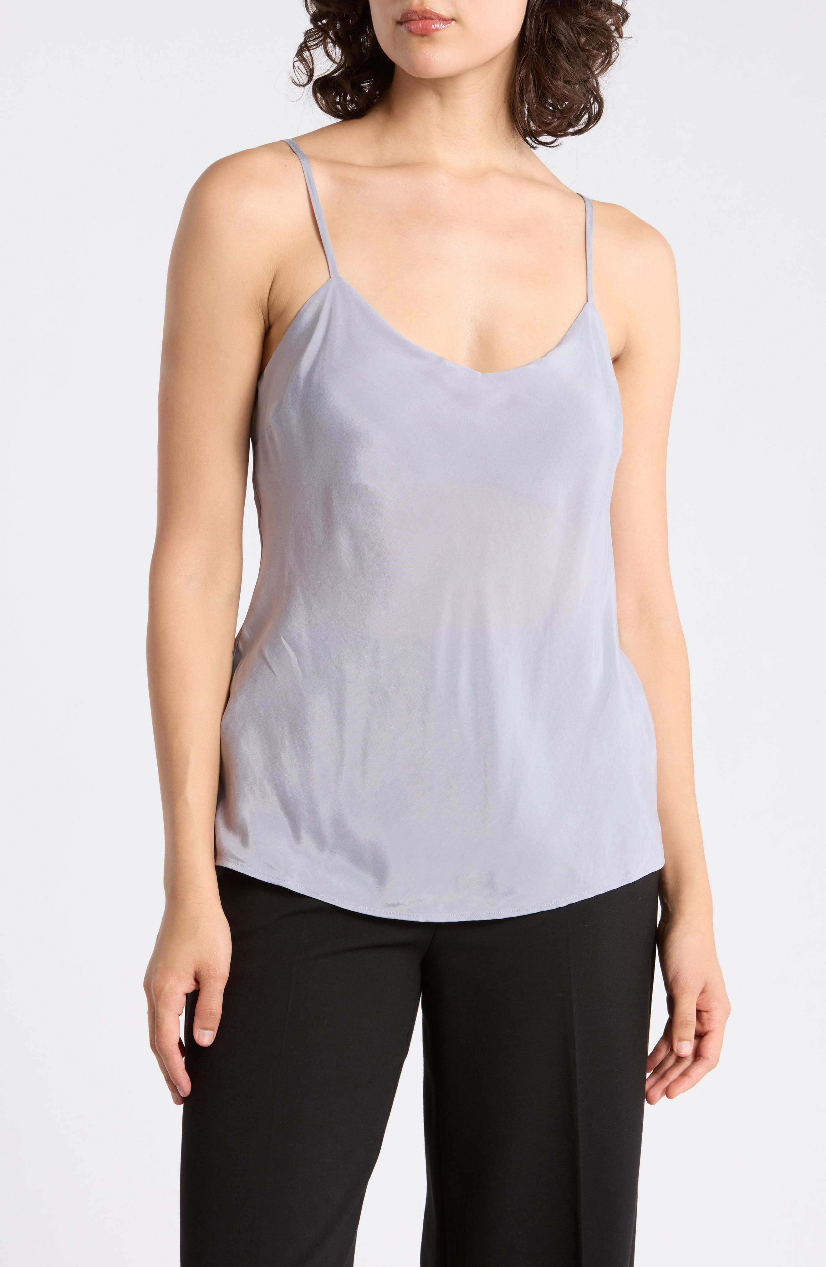 AG Scarlet Matte Satin Camisole