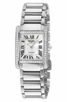 Regina Diamond Mother-of-Pearl Quartz Watch, 24mm x 32mm