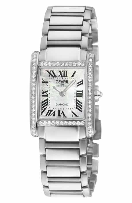 Regina Diamond Mother-of-Pearl Quartz Watch, 24mm x 32mm