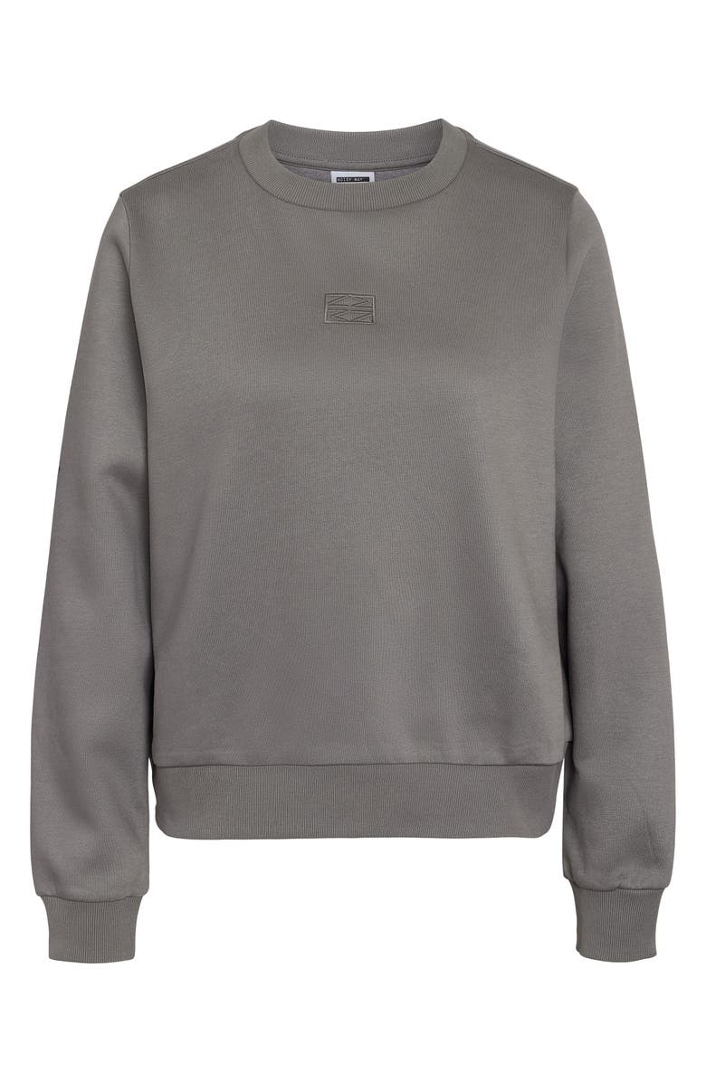 Noisy may Faith Organic Cotton Blend Jersey Sweatshirt, Alternate, color, Charcoal Gray Detail