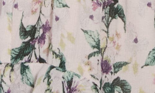 Max Studio Floral Ruffle Minidress In Pink Cream Liliosa Strands