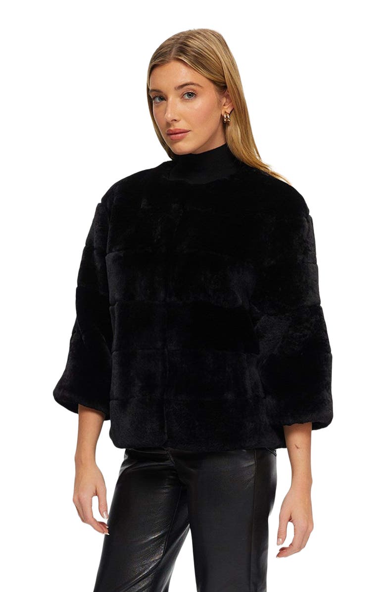 GORSKI Genuine Shearling Jacket With 3/4 Sleeves, Alternate, color,