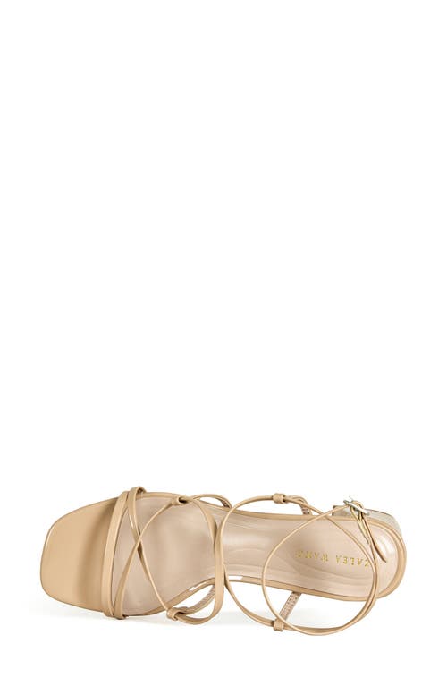 Azalea Wang Anika Ankle Strap Sandal In Beige