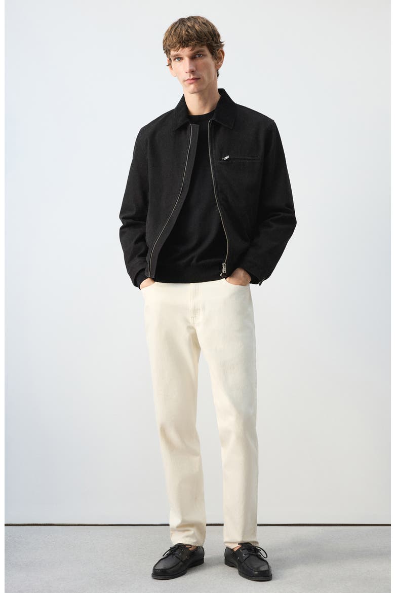 Cotton Corduroy Jacket, Alternate, color, BLACK DENIM