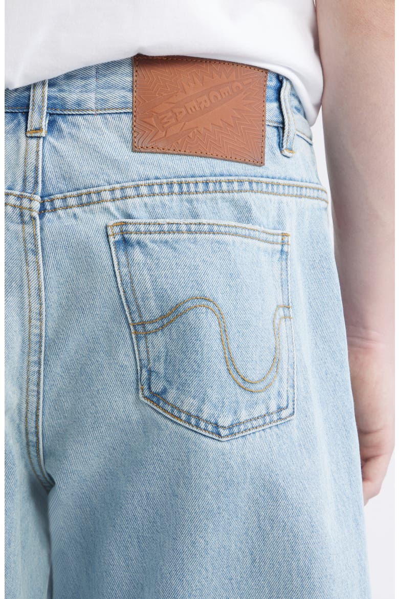 Fader Vanilla Fit Relaxed Wide Leg Jeans, Alternate, color, BUTTER PECAN