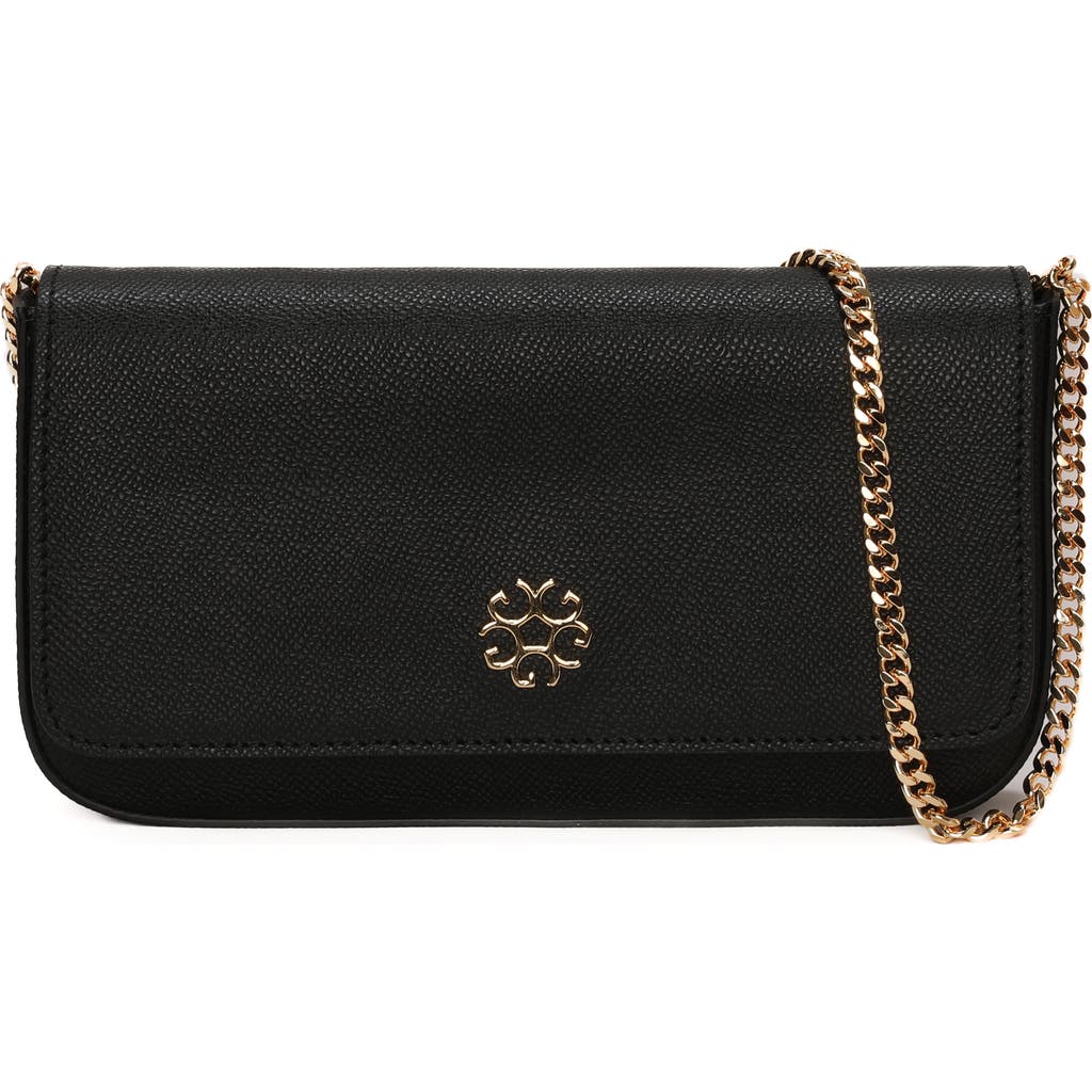 Gorski Leather Crossbody Bag In Black