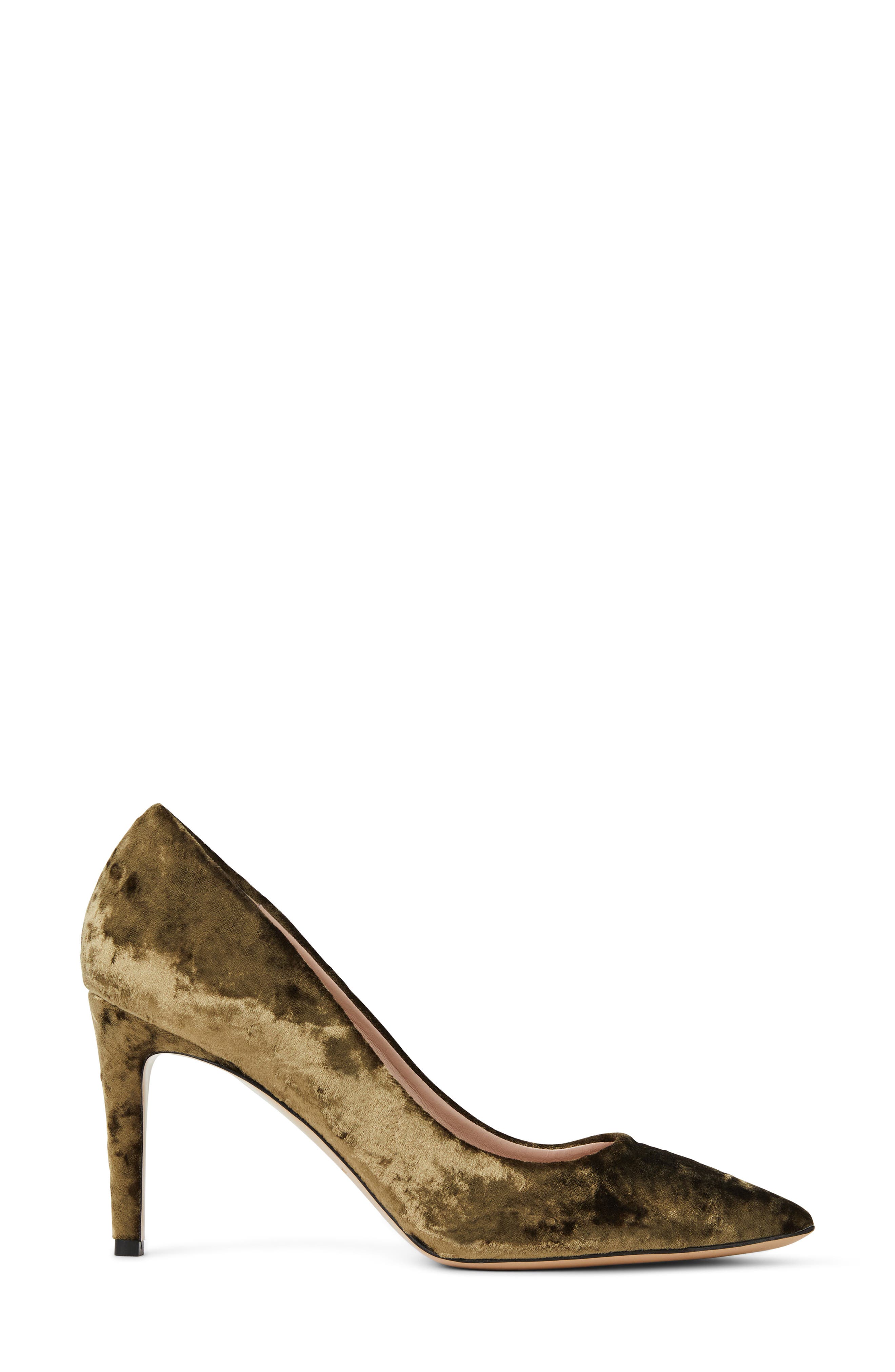 Bruno Magli Telma Pump, Alternate, color, Olive Crushed Velvet