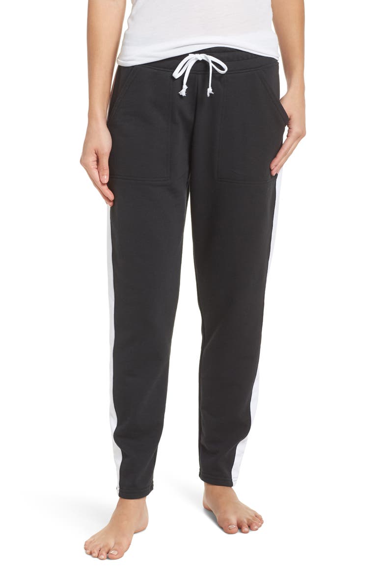 Stripe Track Pants, Main, color, BLACK/ WHITE