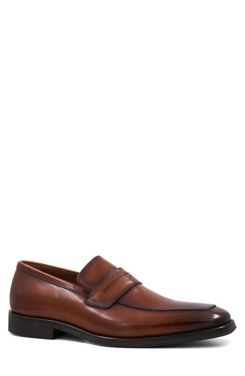 Bruno Magli Raging Penny Loafer In Cognac Burnished