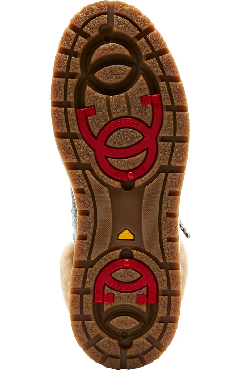 La Canadienne Lausanne Genuine Shearling Lined Waterproof Boot, Alternate, color, Brown Leather