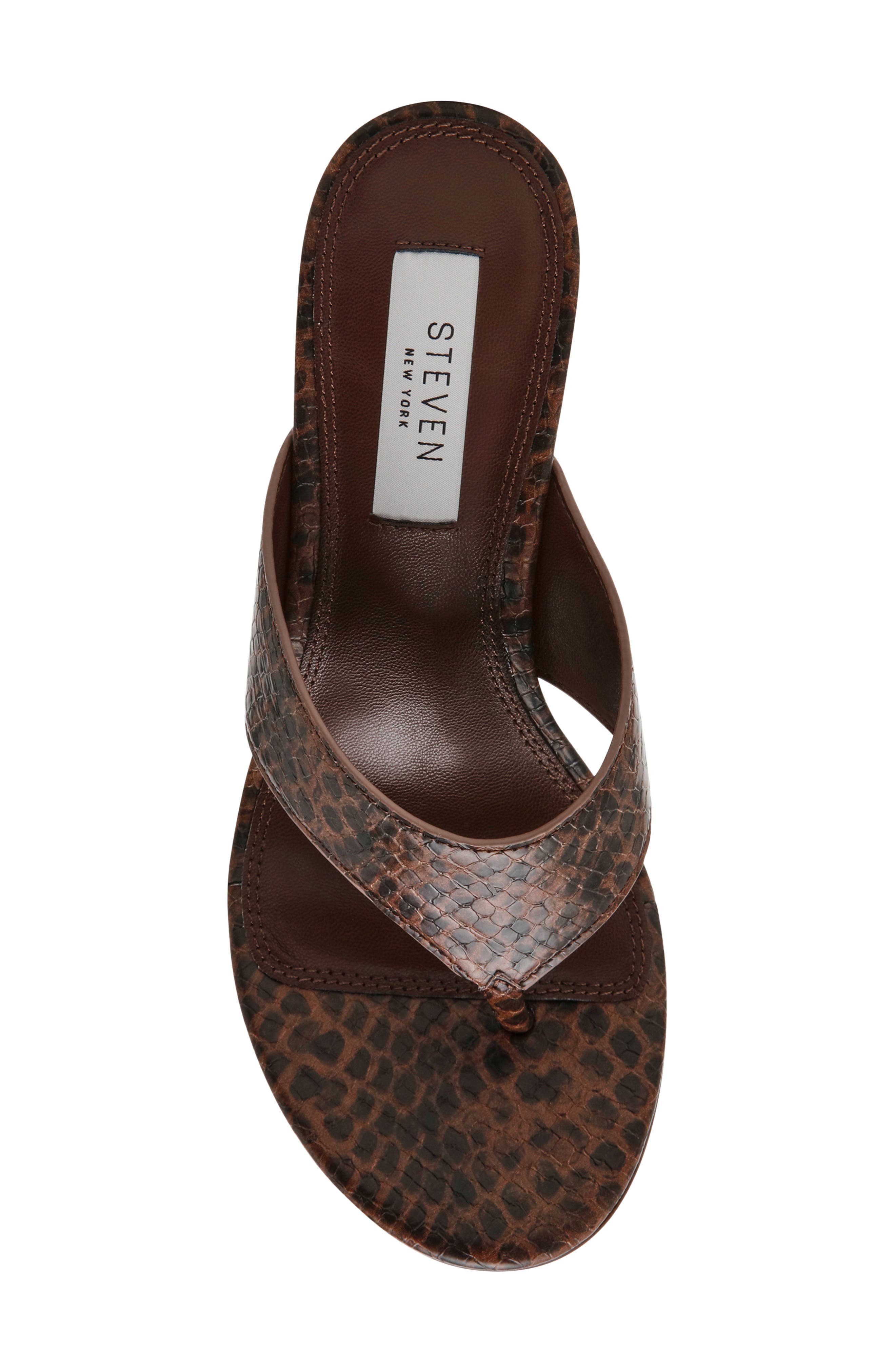Alden Toe Post Sandal, Alternate, color, BROWN MULTI