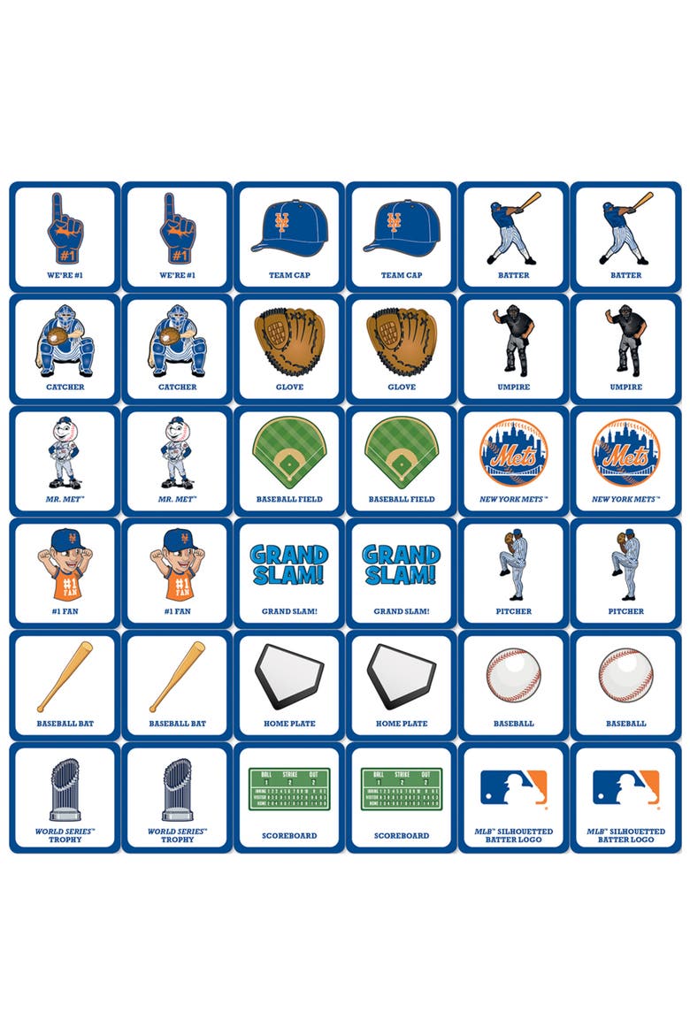 New York Mets Matching Game, Alternate, color, Multicolor