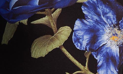 Alice And Olivia Alice + Olivia Delaina Floral T-shirt In Black