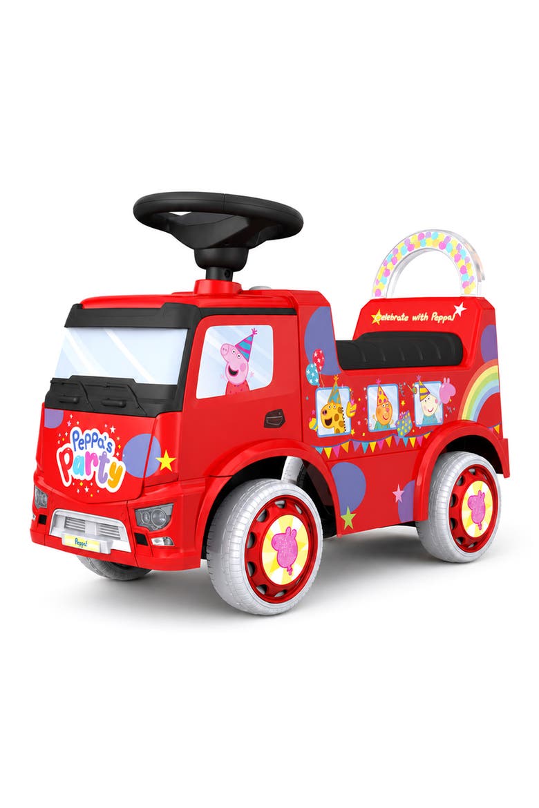 Kids' Peppa Pig Party Bus Ride-On, Main, color, RED