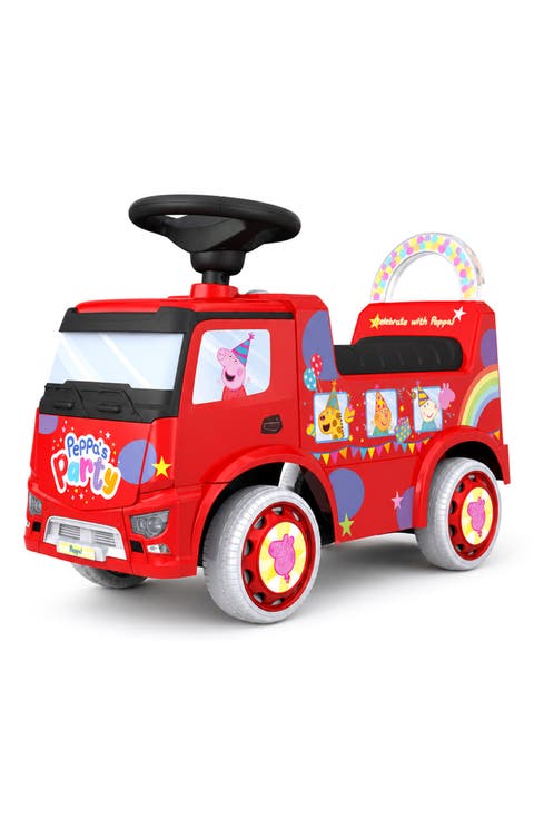 Kids' Peppa Pig Party Bus Ride-On