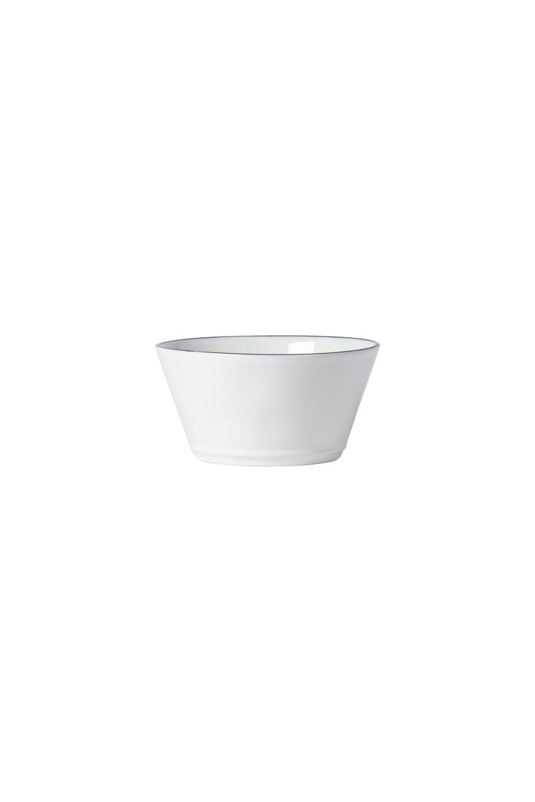 Beja Set/6 cereal bowls, Alternate, color, White & blue