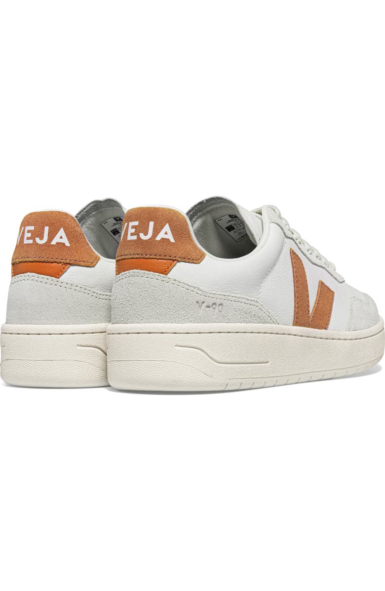 Veja V-90 Leather Sneaker, Alternate, color, Extra-White Umber