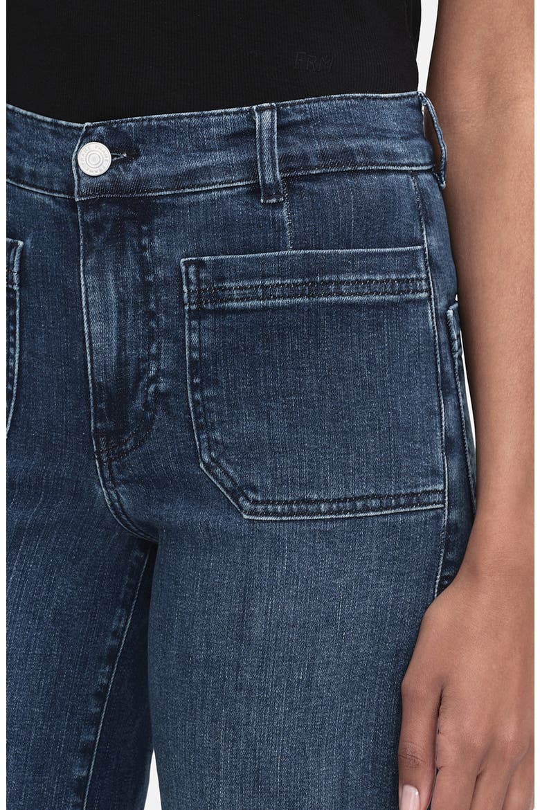 Le Slim Palazzo Pocket Wide Leg Jeans, Alternate, color, THUNDERSTORM