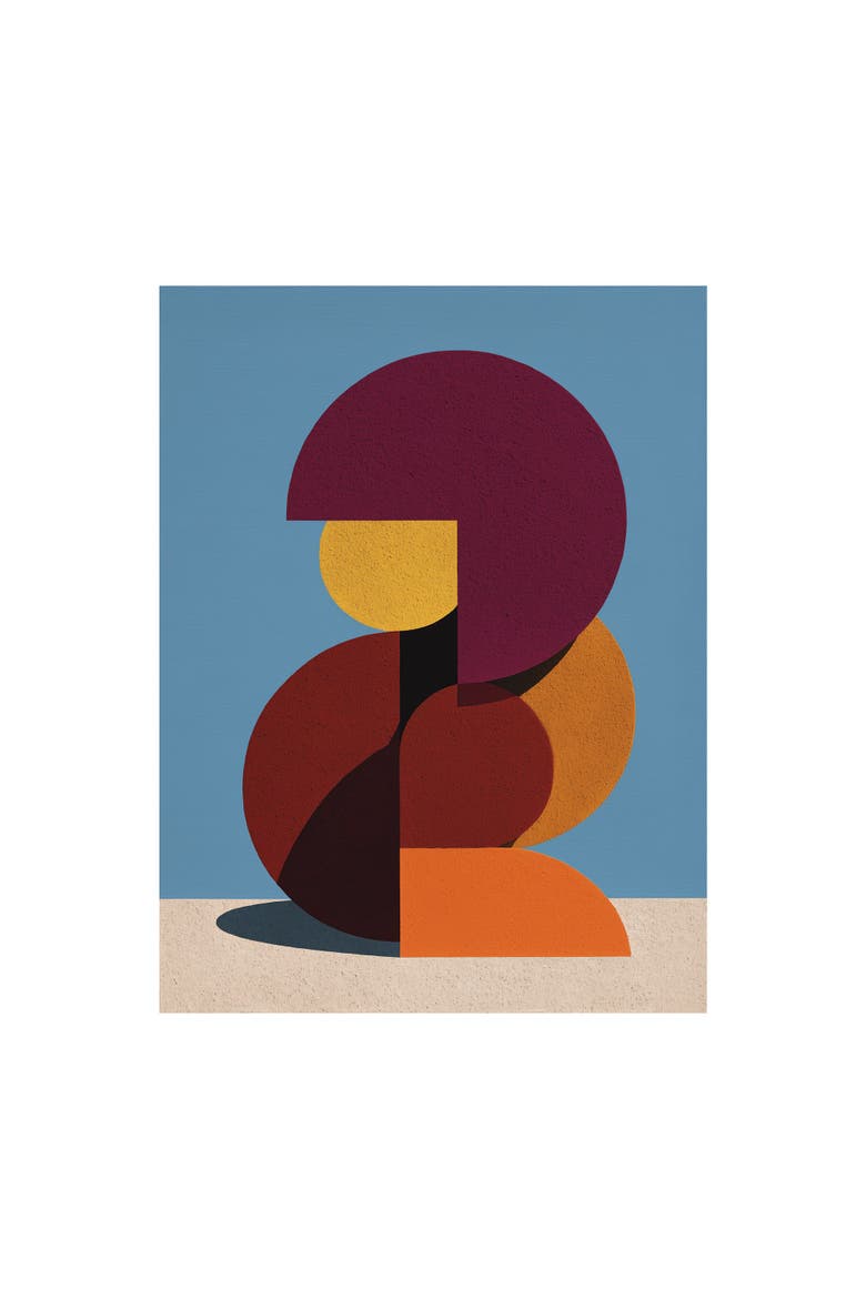 Form and Structure No. 10 Geometric Abstract Art Print, Main, color, Unframed - 12x16