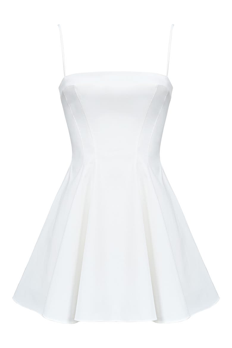 Dolly Fit & Flare Minidress, Alternate, color, WHITE