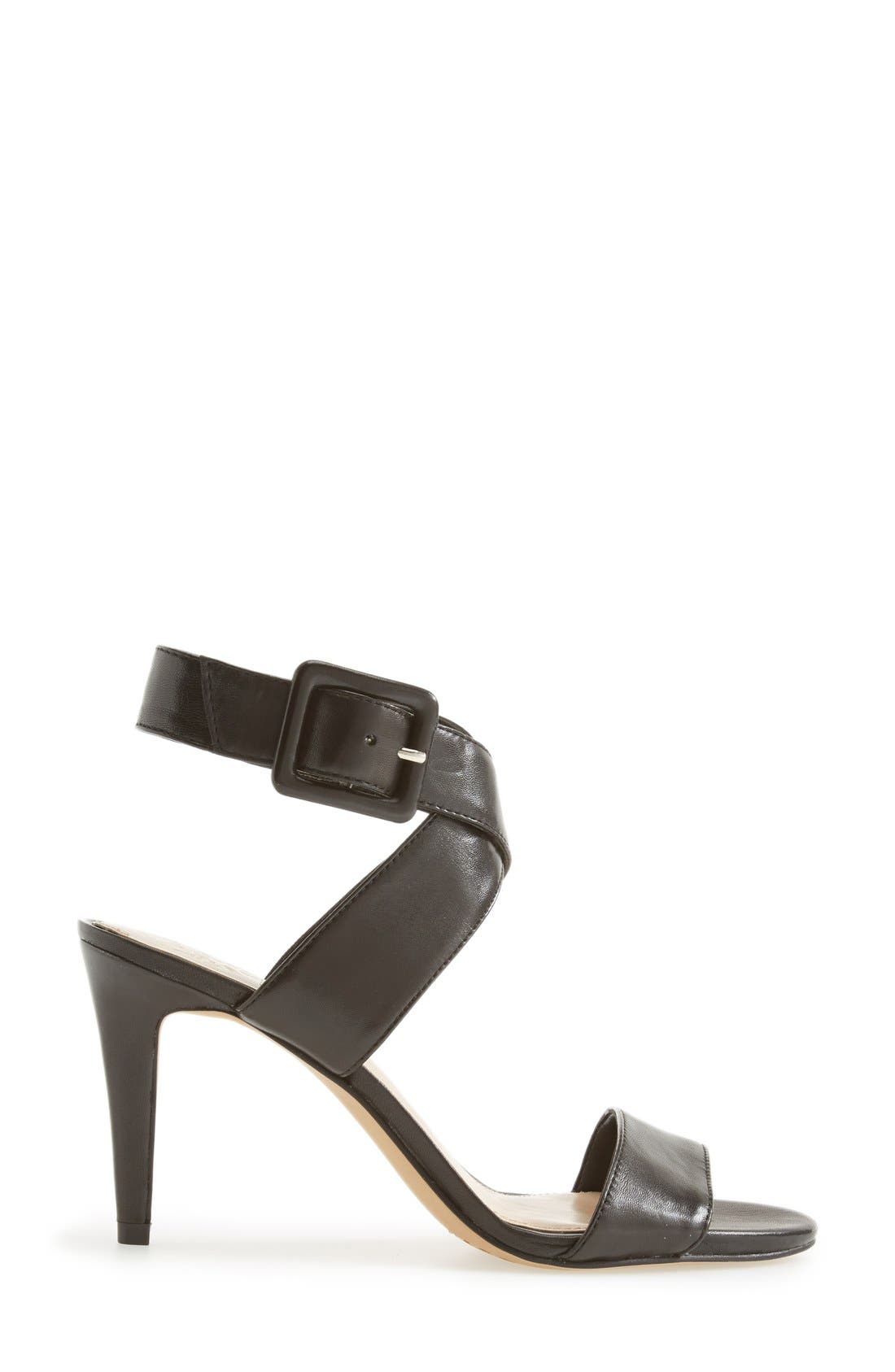 Vince Camuto 'Casara' Snake Embossed Leather Sandal, Alternate, color, 