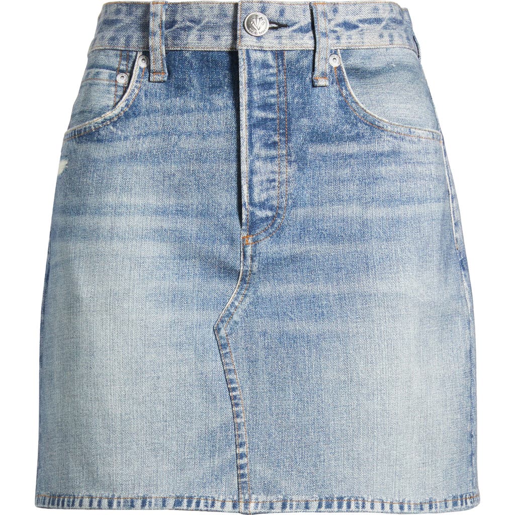 Rag & Bone Miramar Ponte Stretch Denim Miniskirt